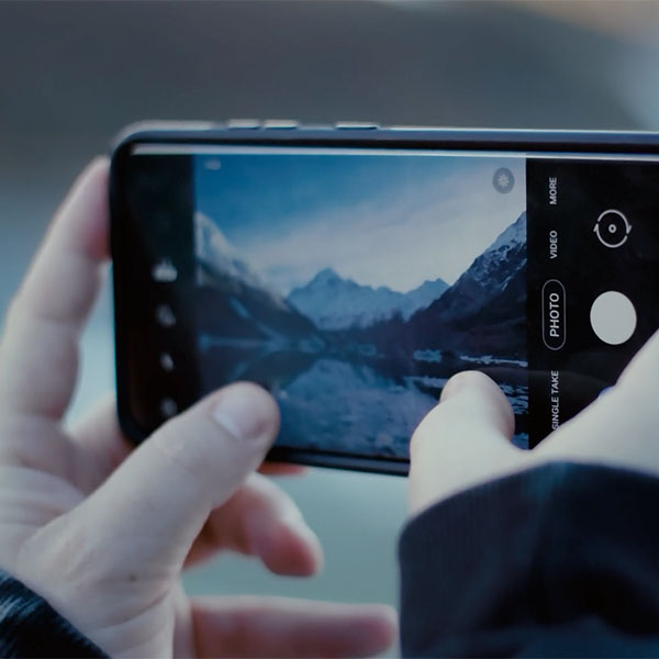 A Samsung phone taking an epic landscape shot.